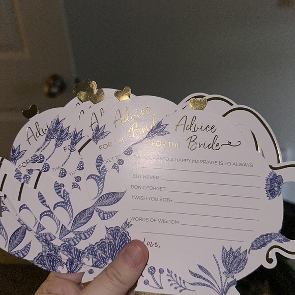 Advice for the bride cards teapot shaped 34 count - Picture 2 of 2